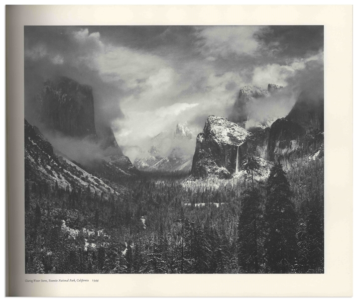 Ansel Adams Signed Copy of His Oversized Photography Book, ''Images 1923-1974''